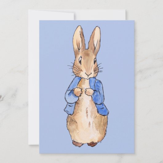 Peter op blauwe achtergrond kaart (Voorkant)