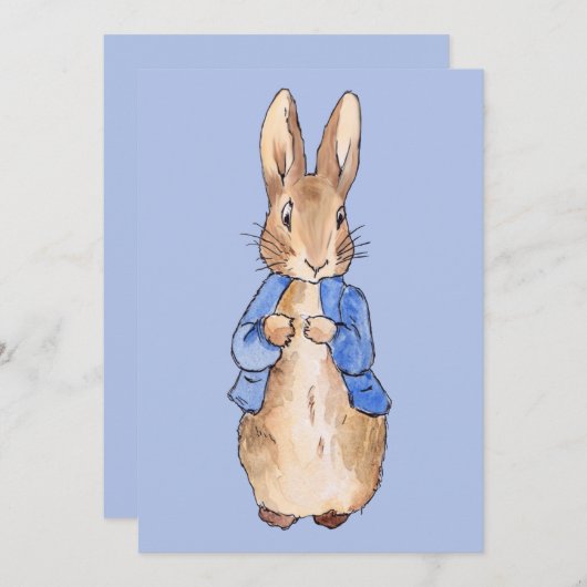 Peter op blauwe achtergrond kaart (Voorkant / Achterkant)