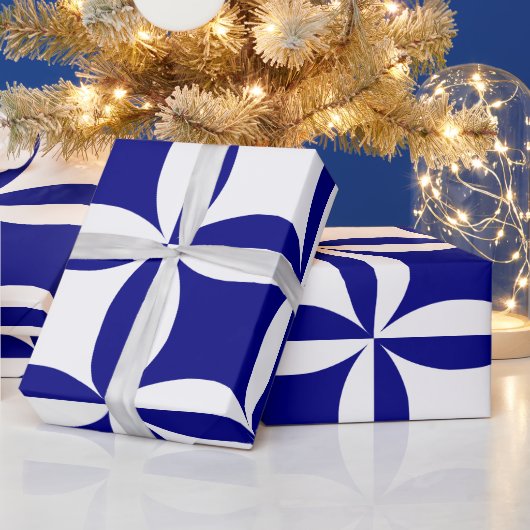 Peter overvallen om Paul Blue Pattern te betalen Cadeaupapier (Feestdagen)