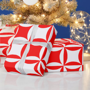 Peter overvallen om Paul Red Pattern te betalen Cadeaupapier