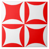 Peter overvallen om Paul Red Pattern te betalen Tegeltje (Voorkant)