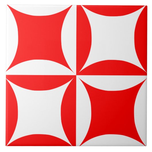 Peter overvallen om Paul Red Pattern te betalen Tegeltje (Voorkant)