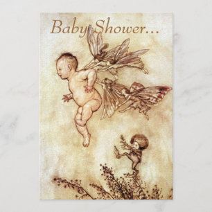 Peter Pan as Flying Baby Invite Kaart