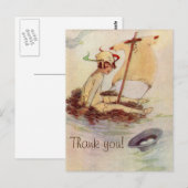  Peter Pan Baby shower Dank u Briefkaart (Voorkant / Achterkant)