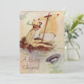 Peter Pan Baby shower uitnodiging (Staand voorkant)