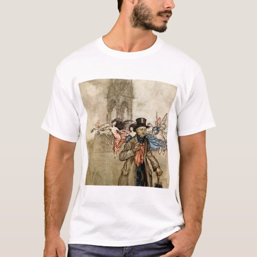 Peter Pan by Arthur Rackham T-shirt (Voorkant)