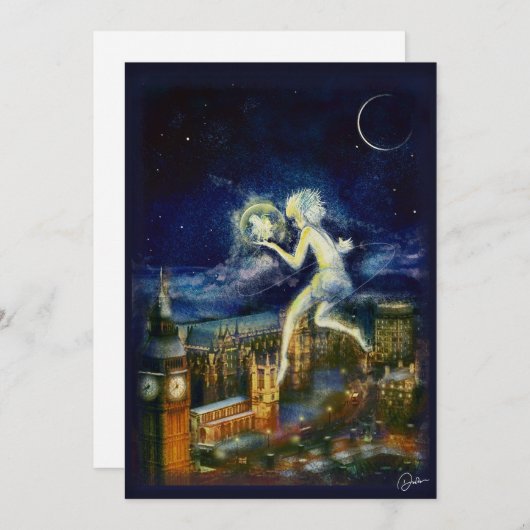 Peter Pan Christmas Kaart (Voorkant / Achterkant)