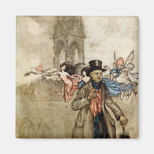 Peter Pan door Arthur Rackham Magneet (Voorkant)