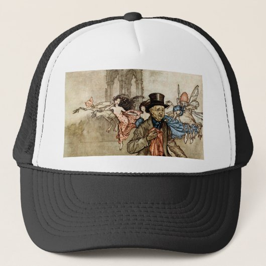 Peter Pan door Arthur Rackham Trucker Pet (Voorkant)
