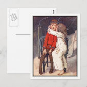Peter Pan en Wendy door Alice B. Woodward Briefkaart (Voorkant / Achterkant)