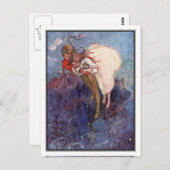 Peter Pan en Wendy door Alice B. Woodward Briefkaart (Voorkant / Achterkant)