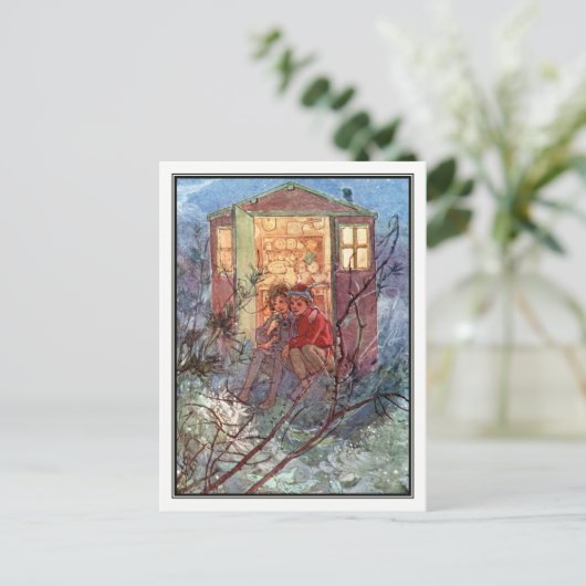 Peter Pan en Wendy door Alice B. Woodward Briefkaart (Staand voorkant)