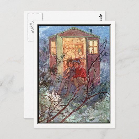 Peter Pan en Wendy door Alice B. Woodward Briefkaart (Voorkant / Achterkant)