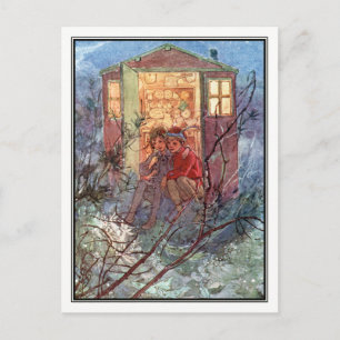Peter Pan en Wendy door Alice B. Woodward Briefkaart