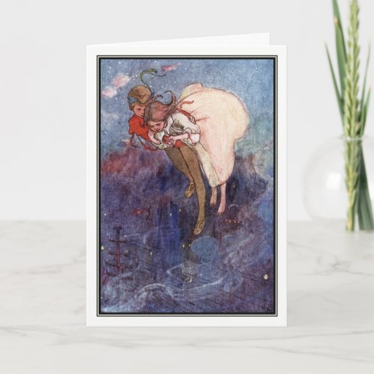 Peter Pan en Wendy door Alice B. Woodward Kaart (Voorkant)