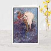 Peter Pan en Wendy door Alice B. Woodward Kaart (Gele Bloem)