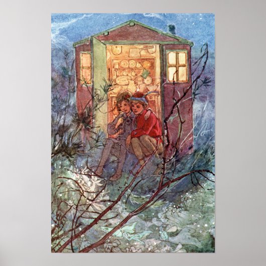 Peter Pan en Wendy door Alice B. Woodward Poster (Voorkant)