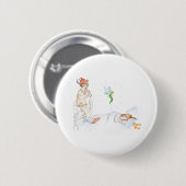 Peter Pan en Wendy Ronde Button 5,7 Cm (Voorkant /achterkant)