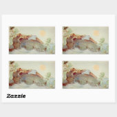  Peter Pan en Wendy Slapen met Zeemeerminnen Rechthoekige Sticker (Vel)