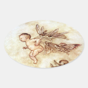 Peter Pan Flying Baby met Fairies Sticker