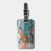 Peter Pan Hook's baai Tinker Bell schilderij Bagagelabel (Voorkant verticaal)