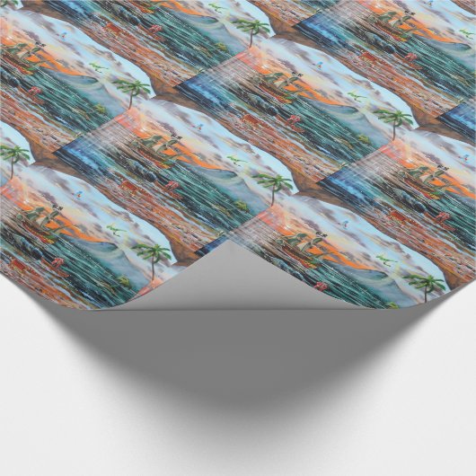 Peter Pan Hook's cove Tinker Bell schilderij Cadeaupapier (Hoek)