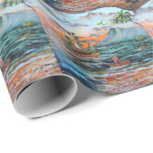 Peter Pan Hook's cove Tinker Bell schilderij Cadeaupapier (Rol Hoek)