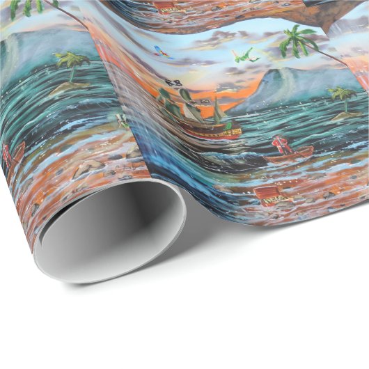 Peter Pan Hook's cove Tinker Bell schilderij Cadeaupapier (Rol Hoek)