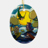 Peter Pan Keramisch Ornament (Achterkant)