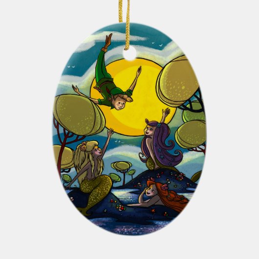 Peter Pan Keramisch Ornament (Achterkant)