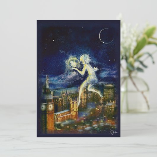 Peter Pan kerstkaart Kaart (Staand voorkant)