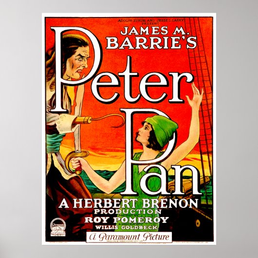 Peter Pan Movie Poster (Voorkant)