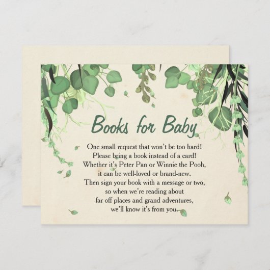 Peter Pan Neverland Boeken voor Baby Insert Informatiekaartje (Voorkant / Achterkant)