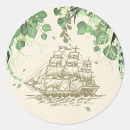 Peter Pan Neverland Envelope Seals Ronde Sticker