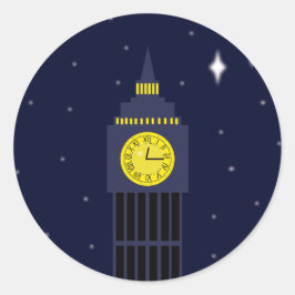 Peter Pan Neverland Klokkentoren wensster Ronde Sticker