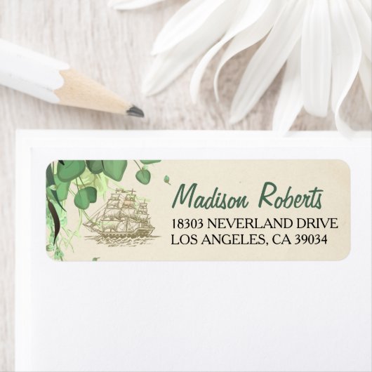 Peter Pan Neverland Return Address Label (Insitu)