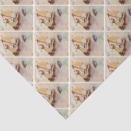 Peter Pan op Nest Raft Tissuepapier (Detail)