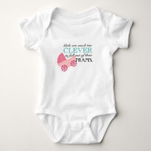Peter Pan Pink Pram Quote voor Girl Babies Romper
