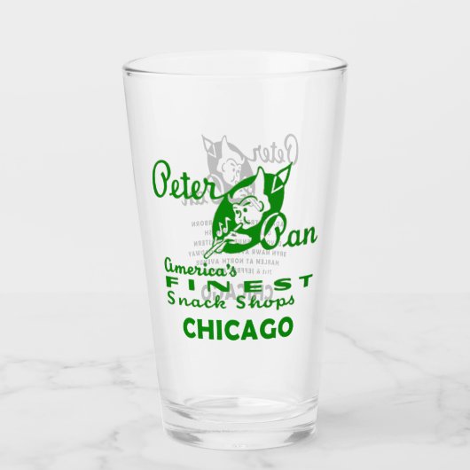 Peter Pan Snack Shop, Chicago Glas (Voorkant)
