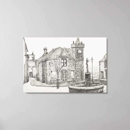 Peter Pan Statue Kirriemuir Scotland 2007 Canvas Afdruk (Voorkant)