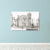 Peter Pan Statue Kirriemuir Scotland 2007 Canvas Afdruk (Insitu (Houten vloer))