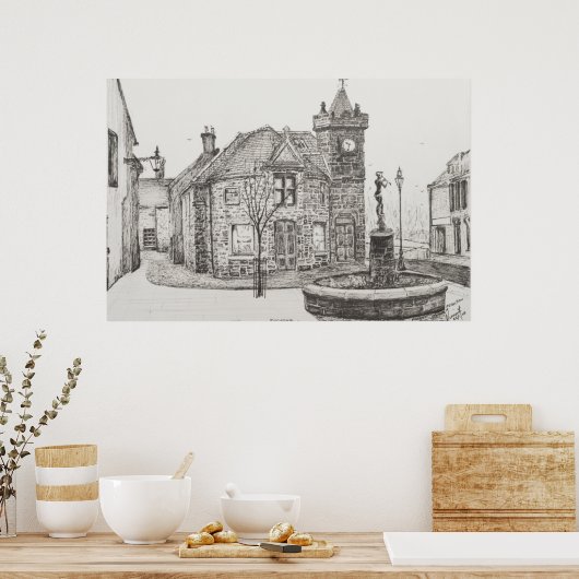 Peter Pan Statue Kirriemuir Scotland 2007 Poster (Keuken)