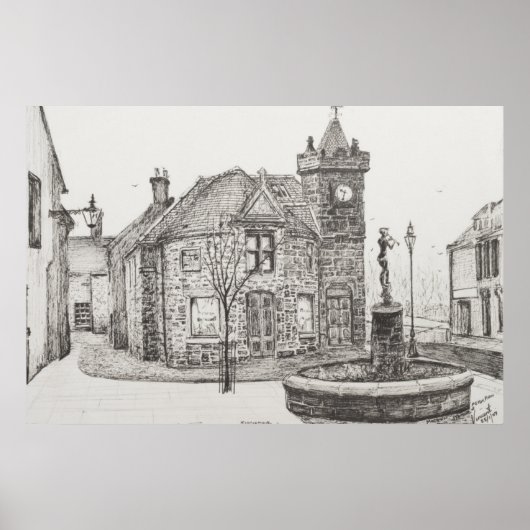 Peter Pan Statue Kirriemuir Scotland 2007 Poster (Voorkant)