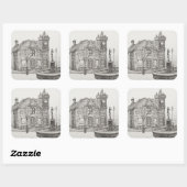 Peter Pan Statue Kirriemuir Scotland 2007 Vierkante Sticker (Vel)