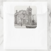 Peter Pan Statue Kirriemuir Scotland 2007 Vierkante Sticker (Tas)