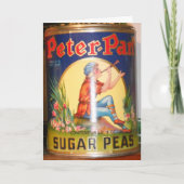 "Peter Pan Sugar Peas" Verjaardag Kaart (Voorkant)