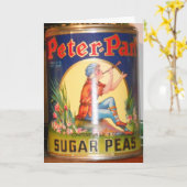 "Peter Pan Sugar Peas" Verjaardag Kaart (Gele Bloem)