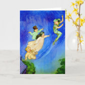 PETER PAN, WENDY, JOHN EN MICHAEL VLIEGEN WEG KAART (Gele Bloem)