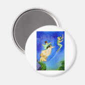 PETER PAN, WENDY, JOHN EN MICHAEL VLIEGEN WEG MAGNEET (Voorkant / Achterkant)
