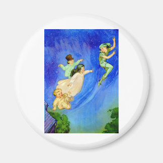 PETER PAN, WENDY, JOHN EN MICHAEL VLIEGEN WEG MAGNEET